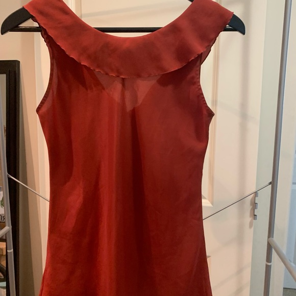 Burnt orange front tie blouse from Banana Republic - Picture 2 of 2